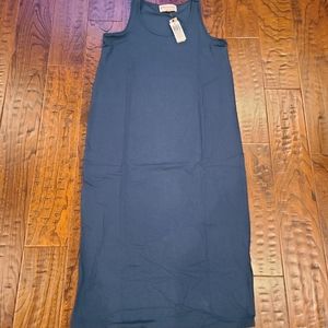 Sleeveless Long Jersey Tank Dress